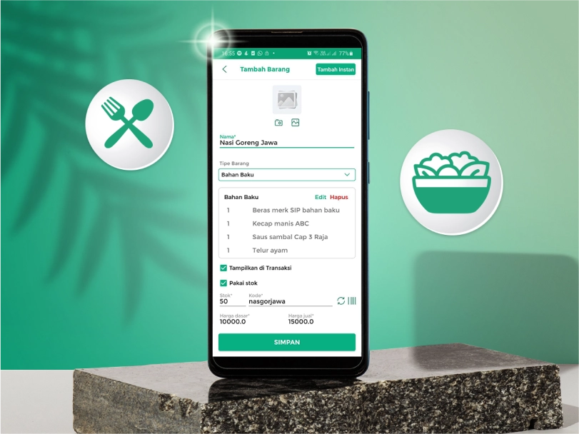 plugin ingredients untuk menghitung jumlah bahan baku dari usaha kuliner