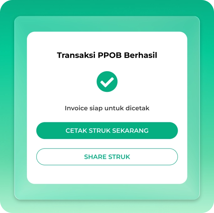 Cetak & Kirim Struk Pulsa Otomatis